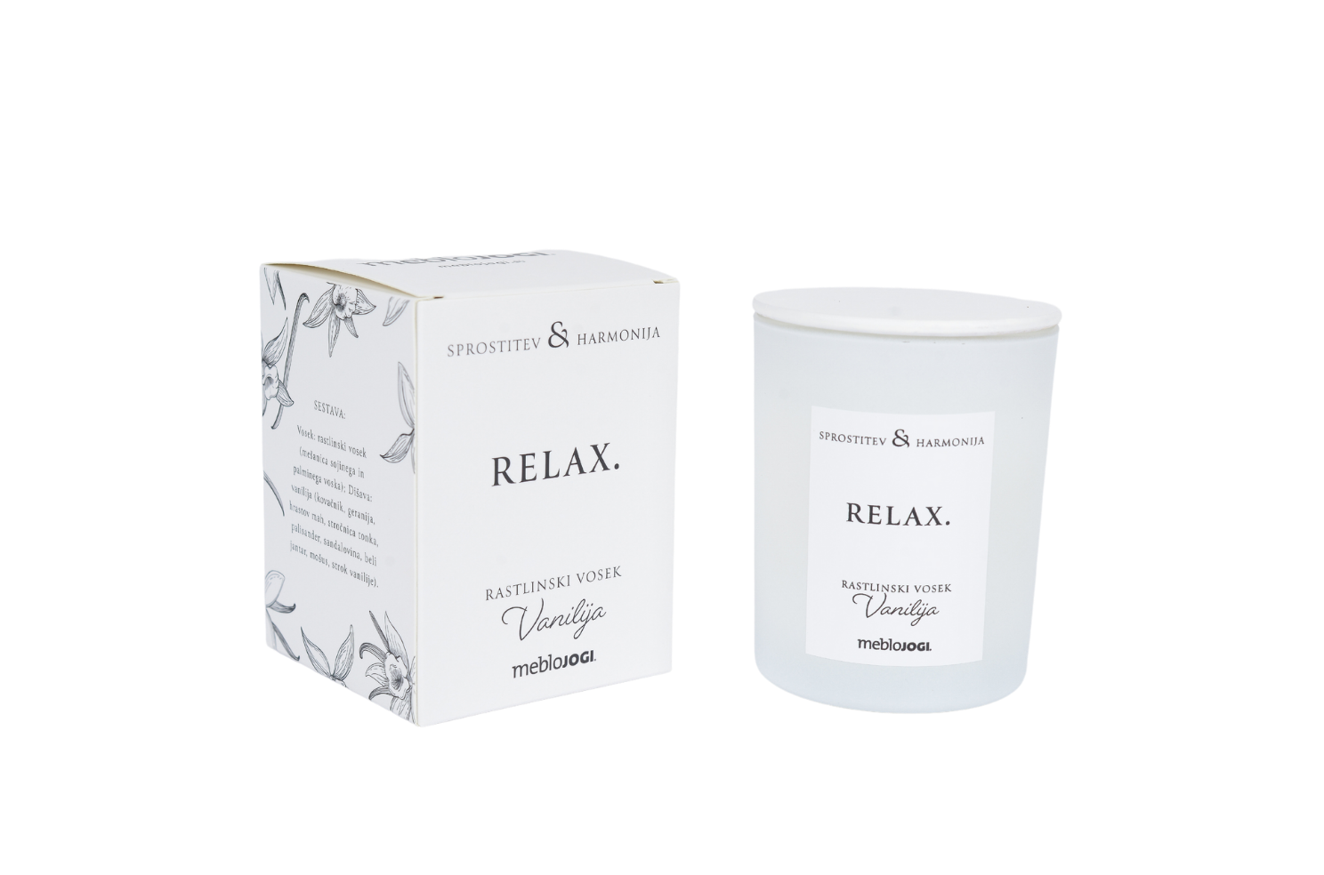 dišeča sveča relax vanilija