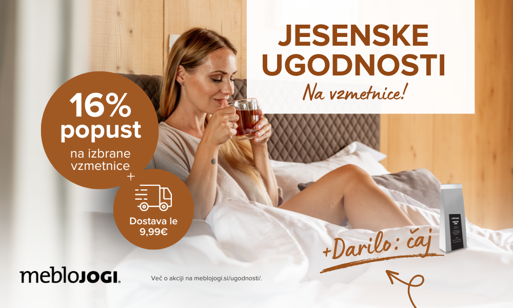 mebloJOGI® Jesenske ugodnosti na vzmetnice