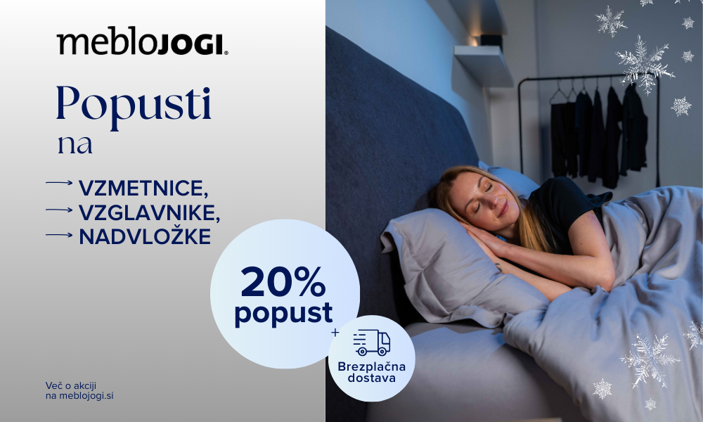 mebloJOGI® popusti na vzmetnice, vzglavnike, nadvložke